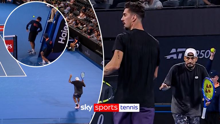 Nick Kyrgios frappe le gamin du ballon