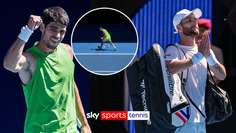Carlos Alcaraz bat Corentin Moutet à l'Open d'Australie