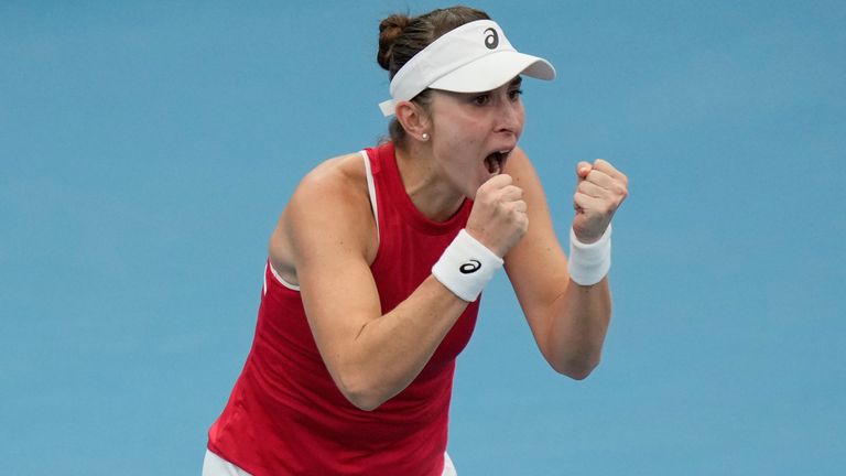 Belinda Bencic, Suisse, United Cup tennis 2026 (Associated Press)