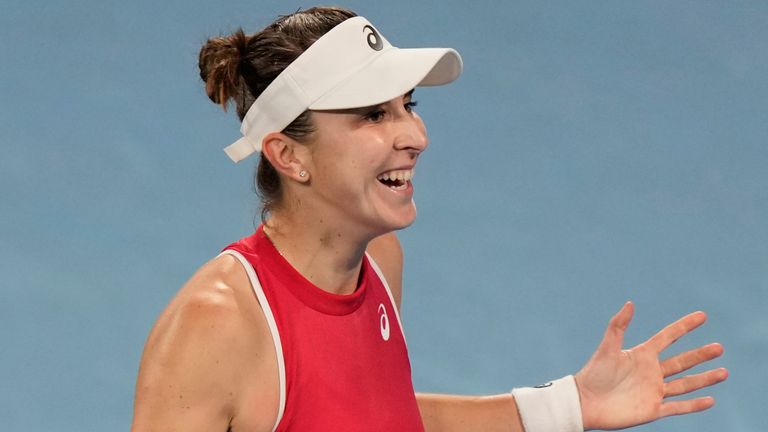 Belinda Bencic, Suisse, United Cup tennis (Associated Press)