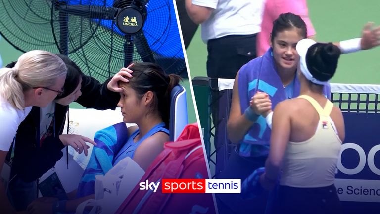 Emma Raducanu was forced to retire against her opponent Ann Li in the first round of the Wuhan Open after falling unwell during the match. 