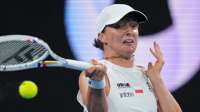 Iga Swiatek, United Cup tennis, Pologne (Associated Press)