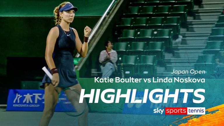 Katie Boulter gagne à l'Open du Japon