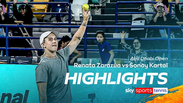 Faits saillants de Renata Zarazua contre Sonay Kartal à l'Open d'Abu Dhabi.