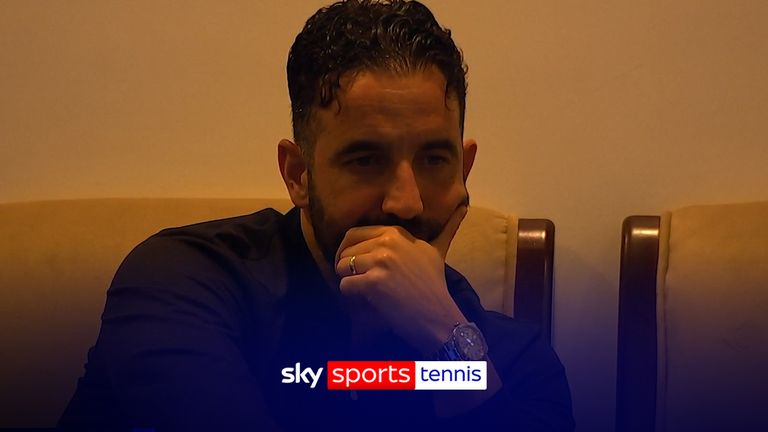 Ruben Amorim regarde Carlos Alcaraz