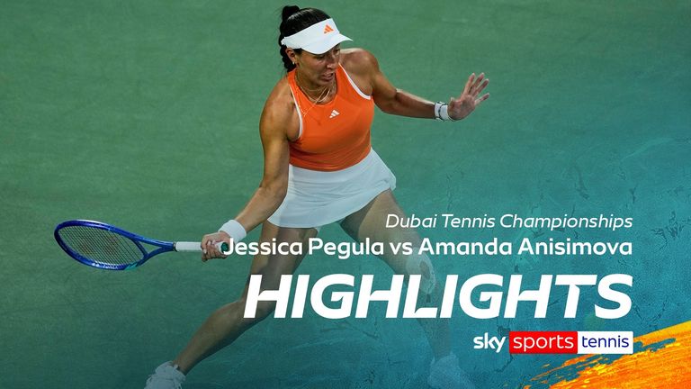 Faits saillants du match des Championnats de tennis de Dubaï entre Jessica Pegula et Amanda Anisimova.