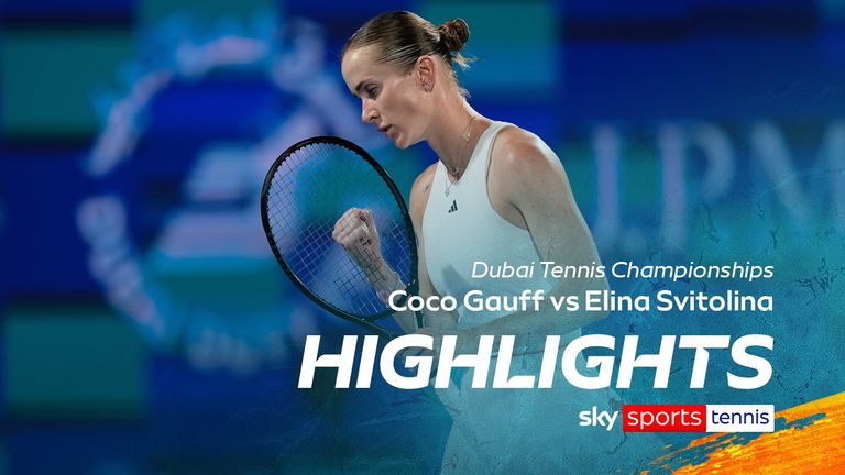 Faits saillants du match des Championnats de tennis de Dubaï entre Coco Gauff et Elina Svitolina.