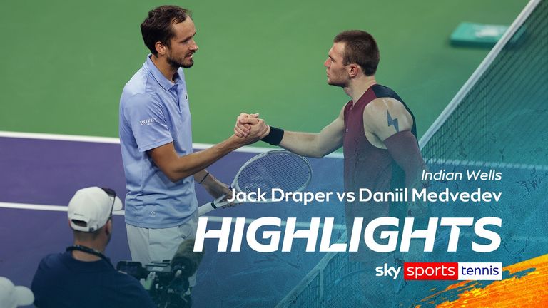 Faits saillants du match d’Indian Wells entre Jack Draper et Daniil Medvedev.