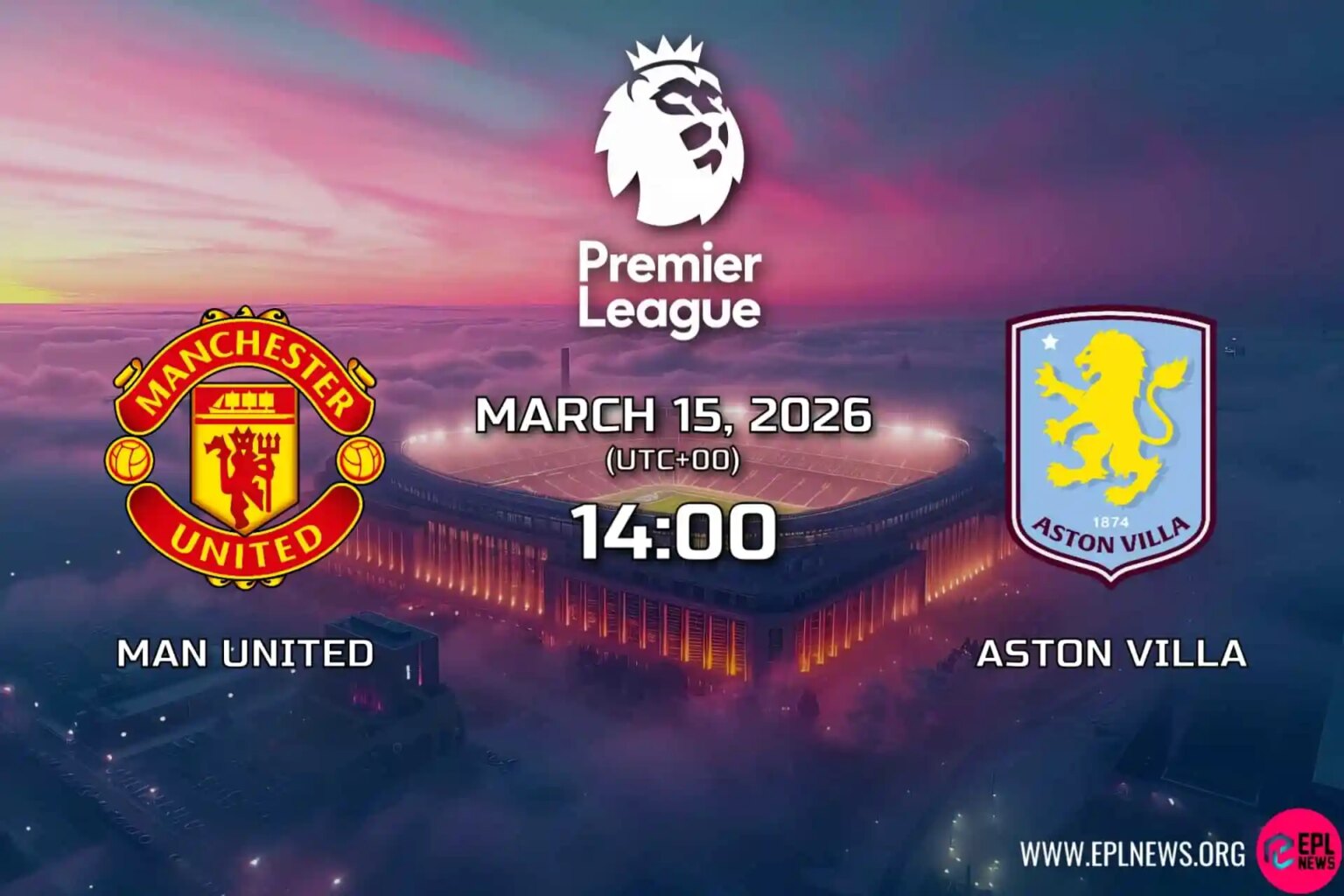 Aperçu de Manchester United contre Aston Villa : affrontement massif dans le Top 5 à Old Trafford